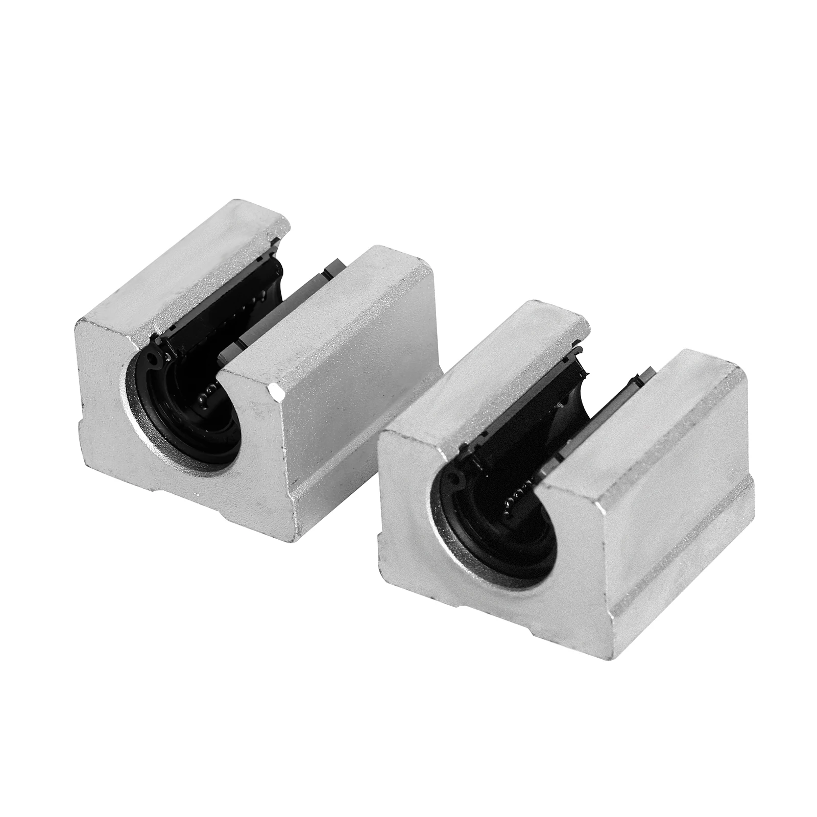2Pcs/Lot SBR12UU Open Linear Motion Ball Bearing Slide Unit Bushing(12MM Inner Dia. ) For CNC Machine Sliding, 3D Printer Parts