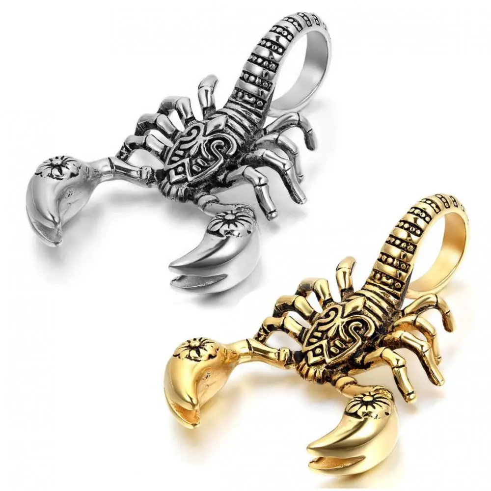 Animal Scorpion King Pendant Necklace Men\'s Necklace New Fashion Metal Sliding Pendant Accessories Party Jewelry