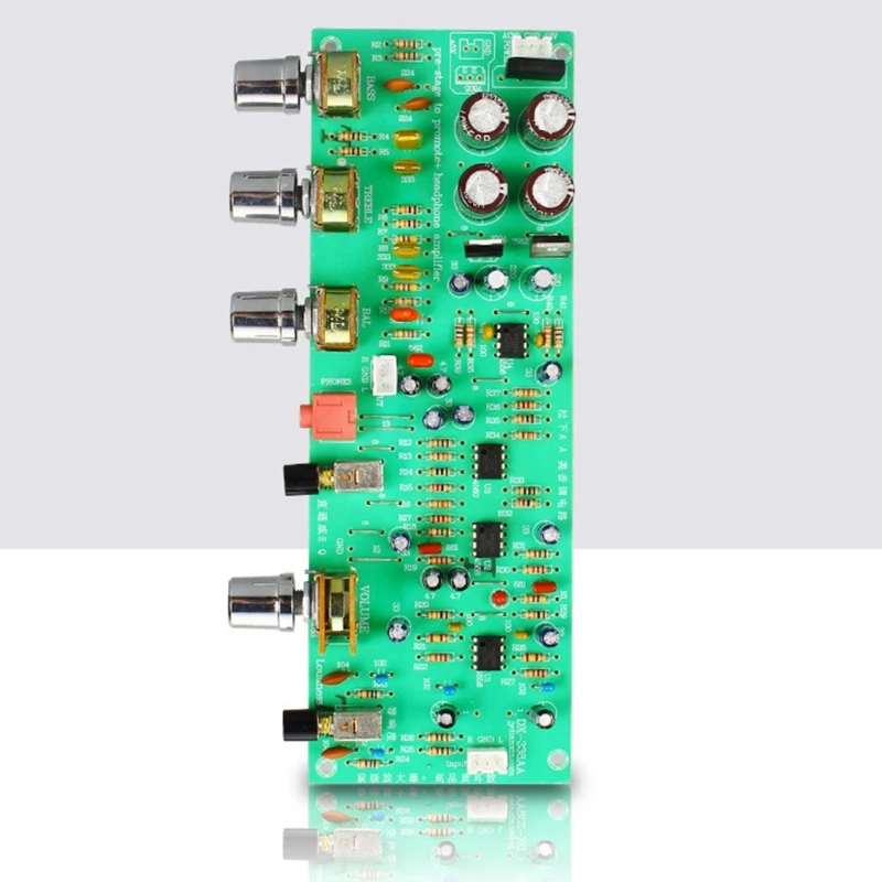 Amplifier Tone Control Board Dual AC Dual 12V Series Power Amplifier Board Preamp DX338A Front Tuning Board