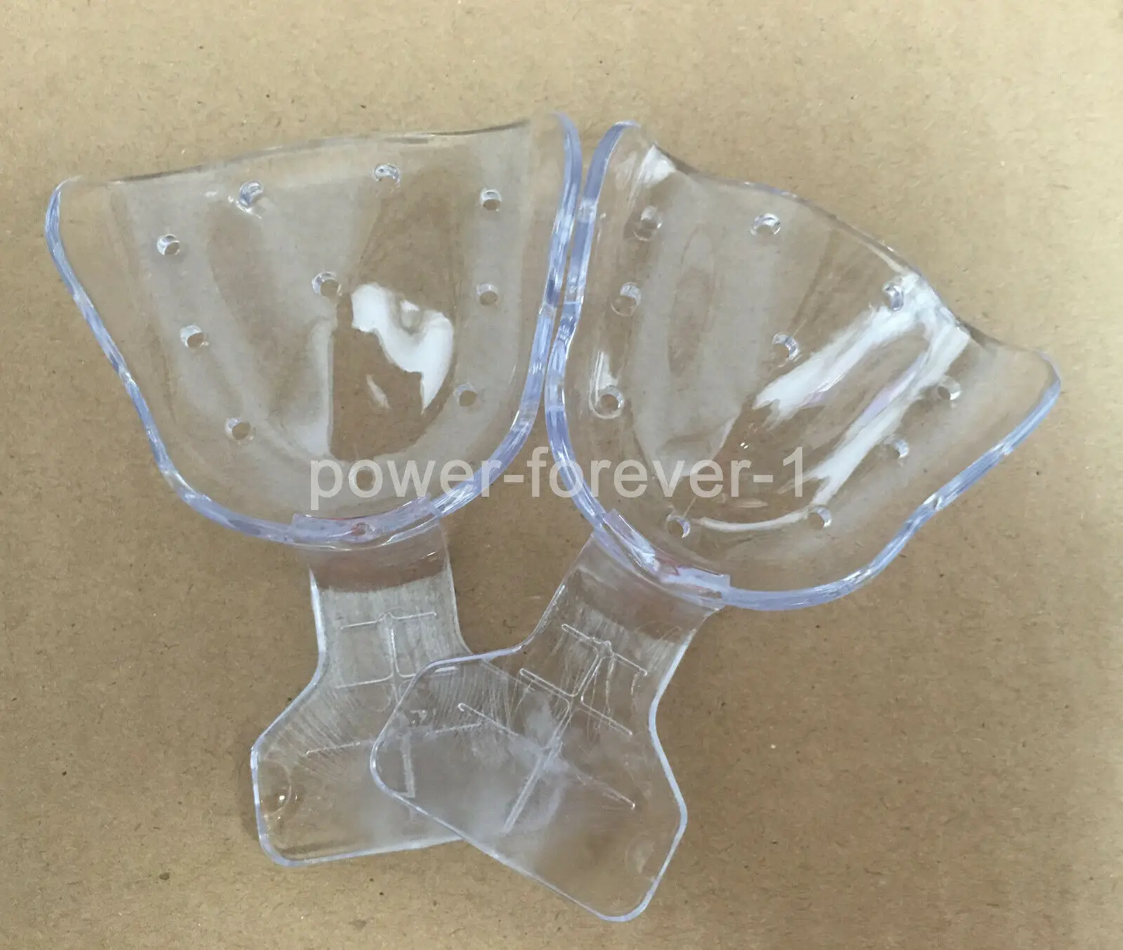 18Pcs/2Pcs Impression Trays Frame Cut Back Tray Edentulous Jaw Dental FCB 135℃ Clear Repeated Use Denture Made