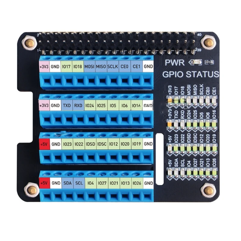 

Raspberry Pi 4 GPIO Expansion Board Breakout GPIO Screw Terminal Hat for Raspberry Pi