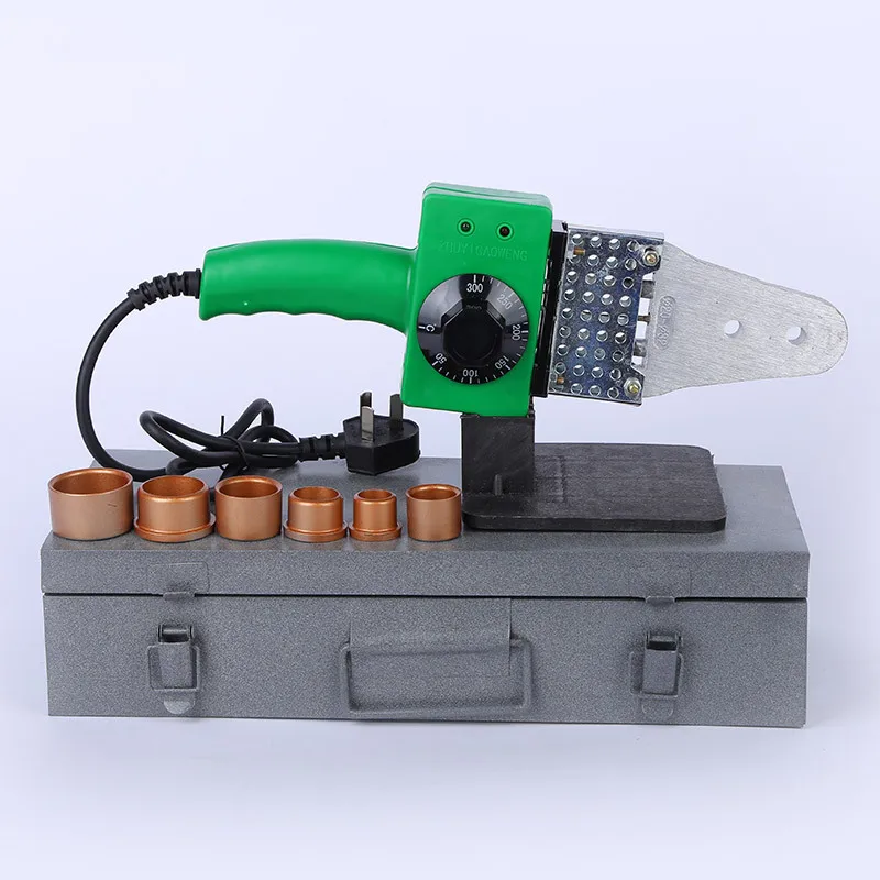 220V 1000W เครื่องเชื่อมพลาสติกน้ําท่อเครื่องเชื่อมพลาสติกช่างประปาเครื่องมือสําหรับความร้อน PPR ก้นเชื่อมร้อนขาย