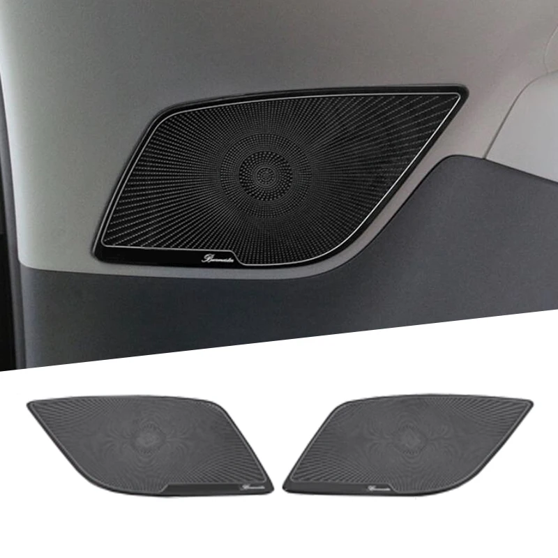 Voor Toyota Sienna 2011 -2018 Rvs Front Deur Audio Sound Stereo Speaker Decoratieve Cover Trim