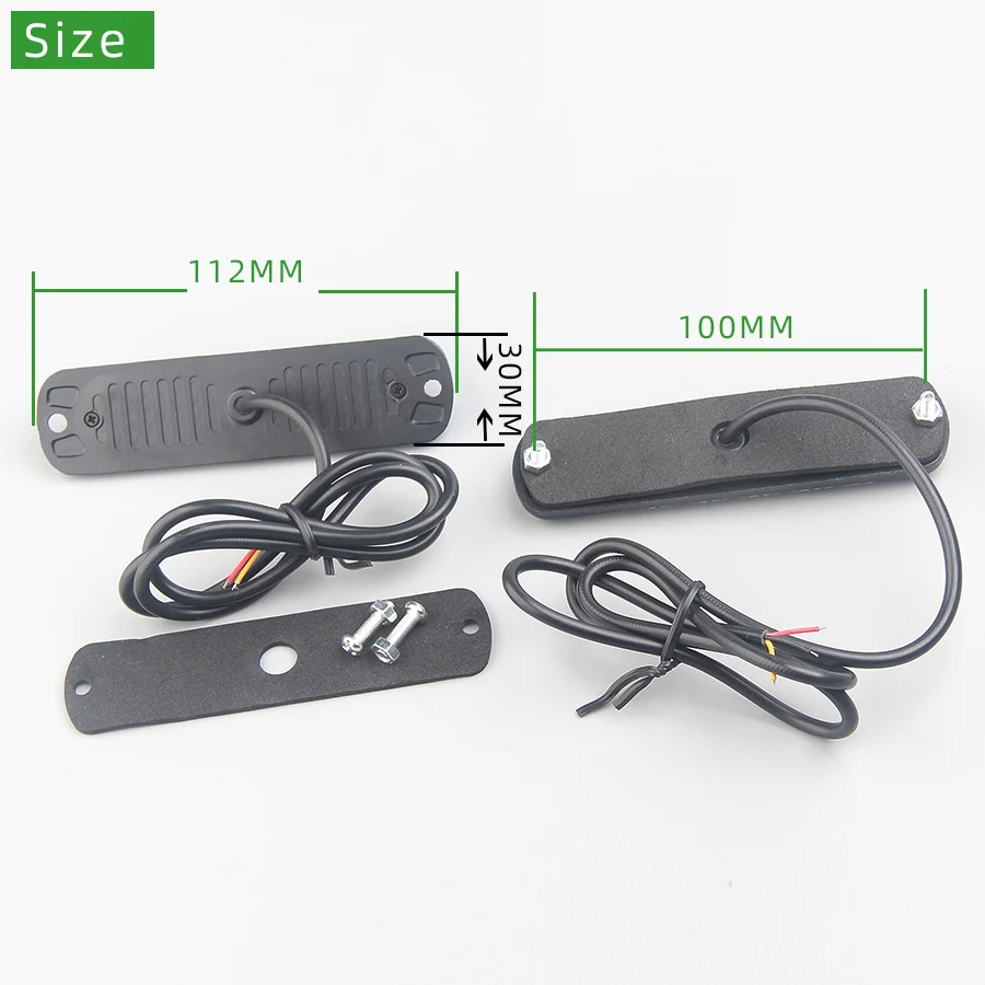 12V 24V Red Blue Led Police Strobe Light Universal For Emergency Warning Flashing Lights Bar Vehicle Car Boat SUV Pickup Lamp