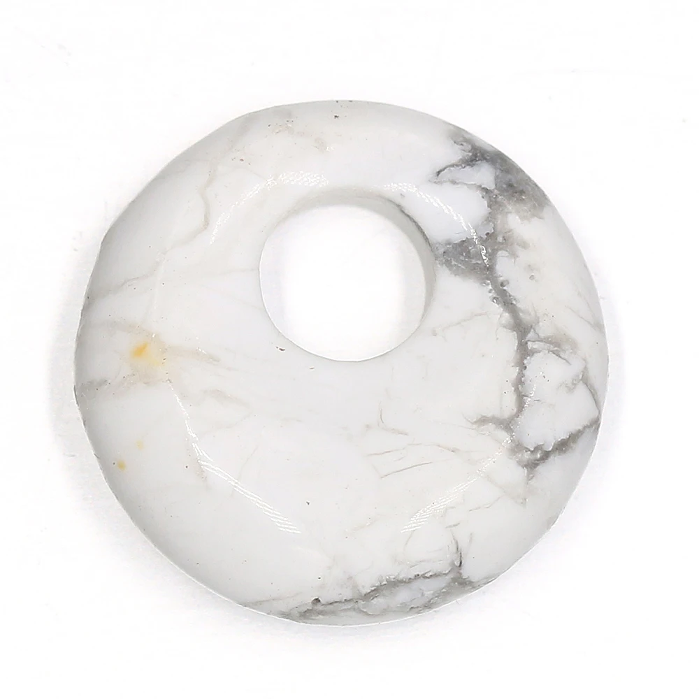 2Pcs Natural Stone Pendants Round Lapis lazuli BIg Hole India Agates Charms for Jewelry Necklace Earring Accessories 18mm