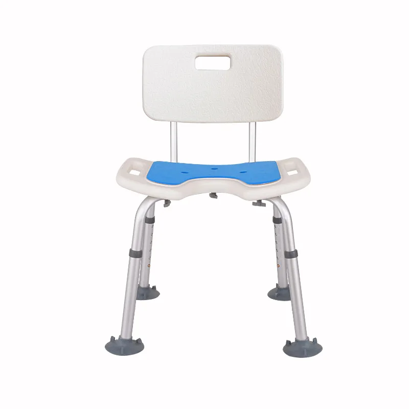 Bathroom Shower Stool Back Chair Non Slip EVA Seat Cushion Bath Tub Toilet Aids For Elderly Patient Pregnant Women Height Adjust images - 6