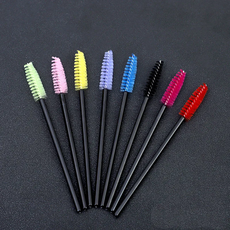 50Pcs Einweg Wimpern Pinsel Wimpern Verlängerung Werkzeuge Augenbraue Pinsel Mascara Wands Applikator Spooler Auge Wimpern Kosmetik – Detail 11