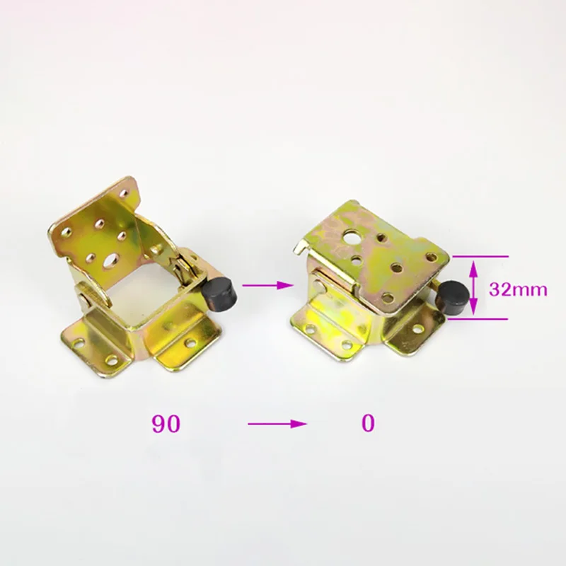 Picture 6: 2PCS Iron Lock Folding Table And Chair Leg Brackets Home Furniture Hinge Bracket Hardware Tools for Easy Assembly