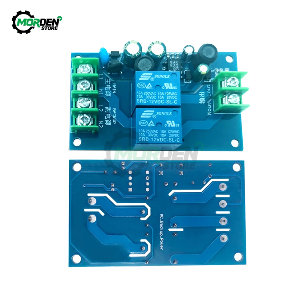 220V Two-Channel Relay Automatic Switch Module 10A Dual Relays Electrical Accessories Power Supply