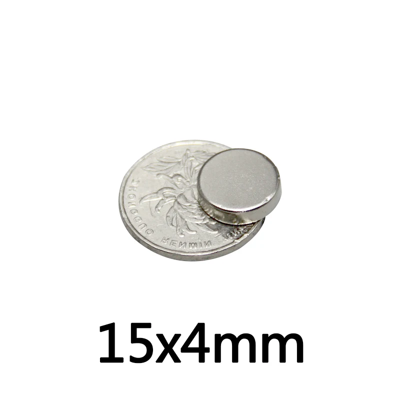 5/10/20pcs 15x4 mm Strong Cylinder Rare Earth Magnet 15mmx4mm Round Neodymium Magnets 15mmx4mm Mini Small Magnet 15*4 mm