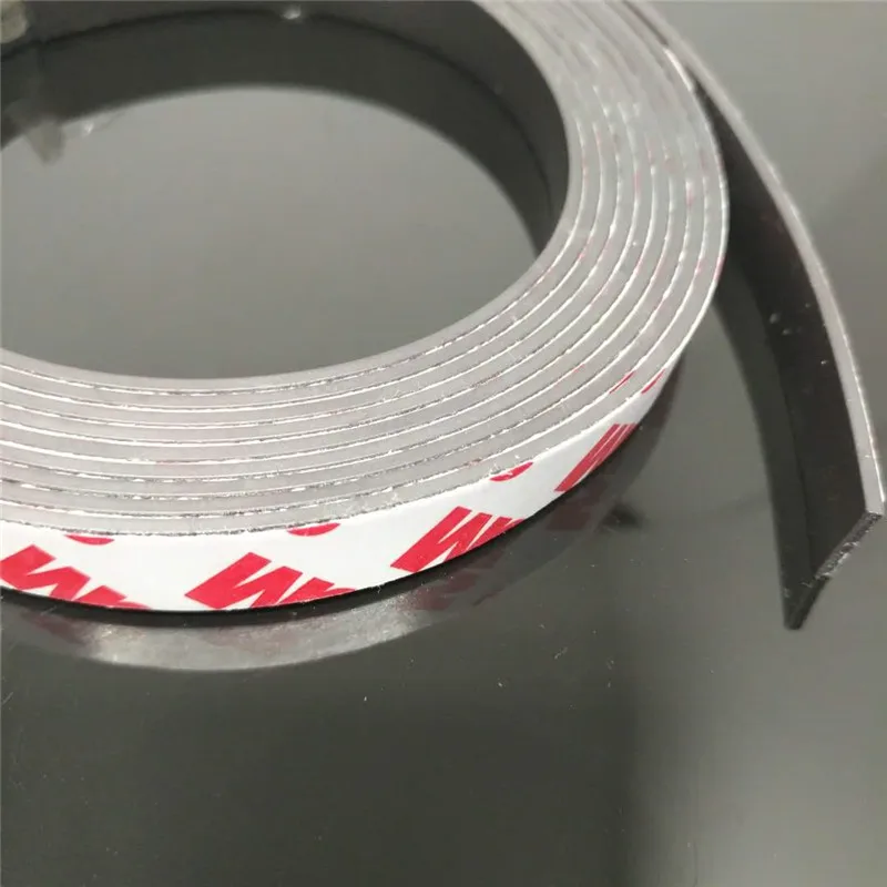 10 x1.5mm strong magnet strip self adhesive flexible magnetic tape rubber magnet tape