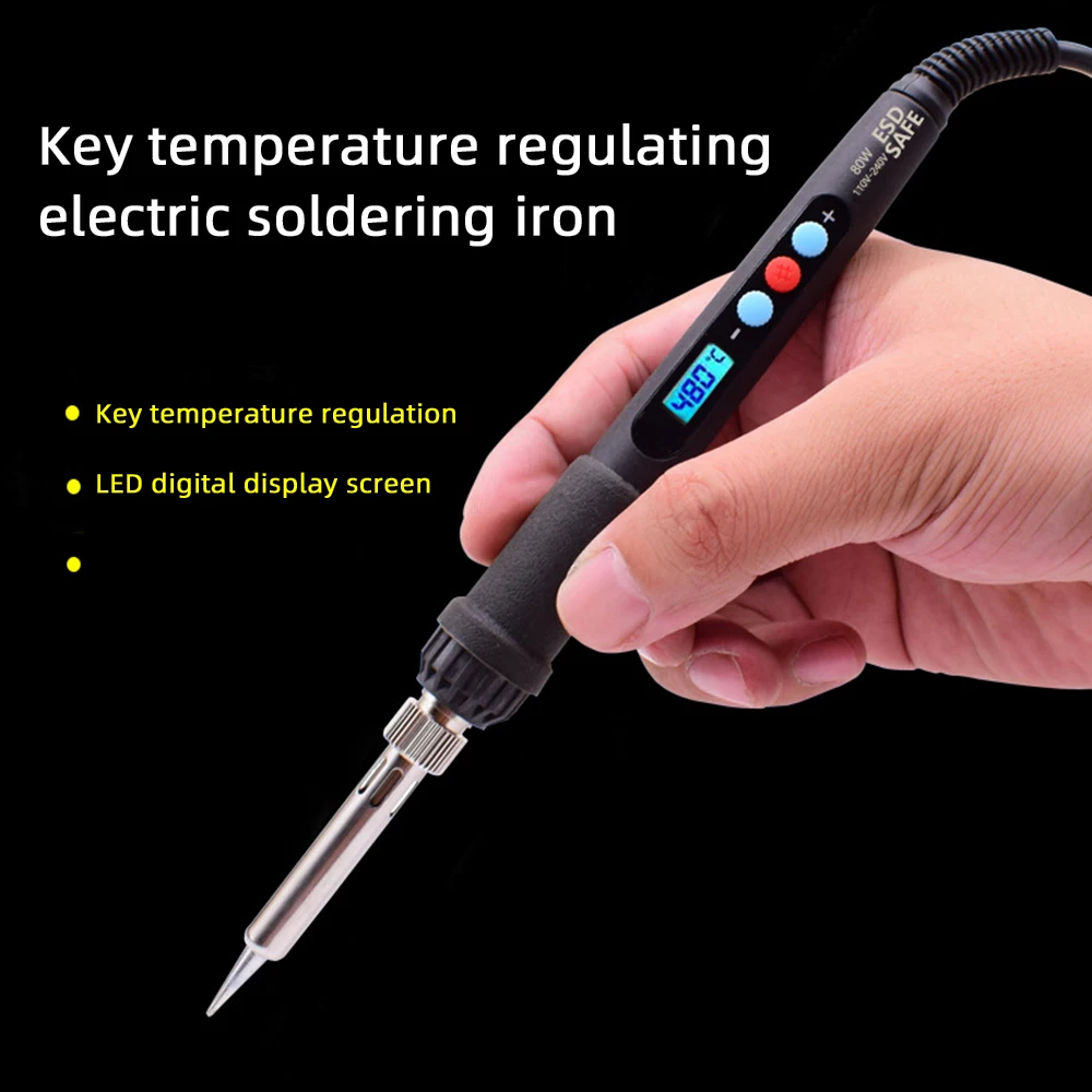 60W Constant Temperature Electric Soldering Iron 180~500 Temperature Adjustable Electric Iron LCD Digital Display Electric Iron