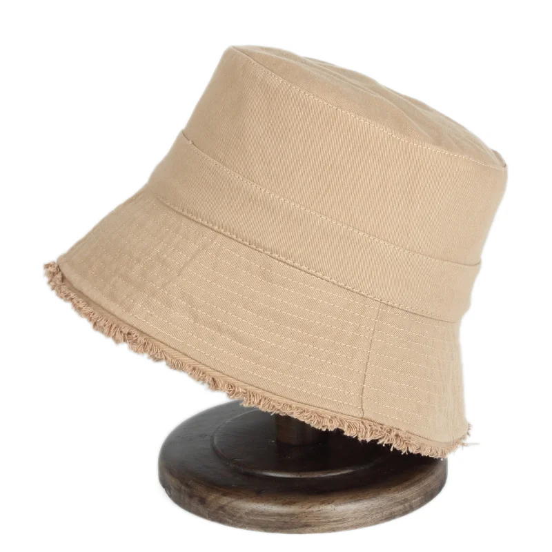 

Wholesale High Quality Cotton Solid Color Outdoor Man Caps Lady And Women Bucket Hats