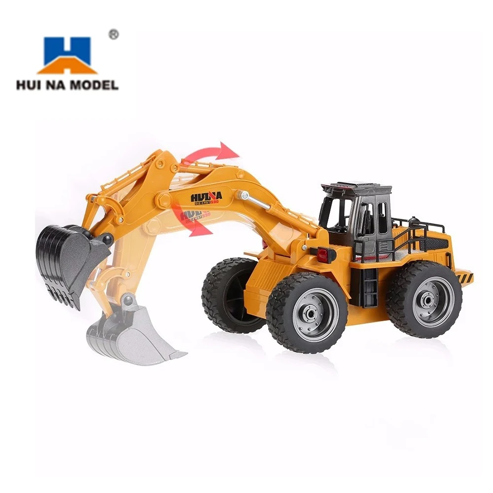 

Huina 1530 1:18 RC 2.4G 6CH Metal Excavator Remote Control Alloy Truck RTR Gifts for Children's Day