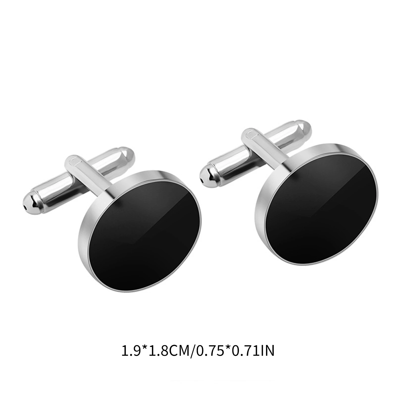 Cufflinks and Studs Set Formal Solid Customed Match Unique Black Cuff Links Kit for Wedding Tuxedo Puit Shirts Men Daddy