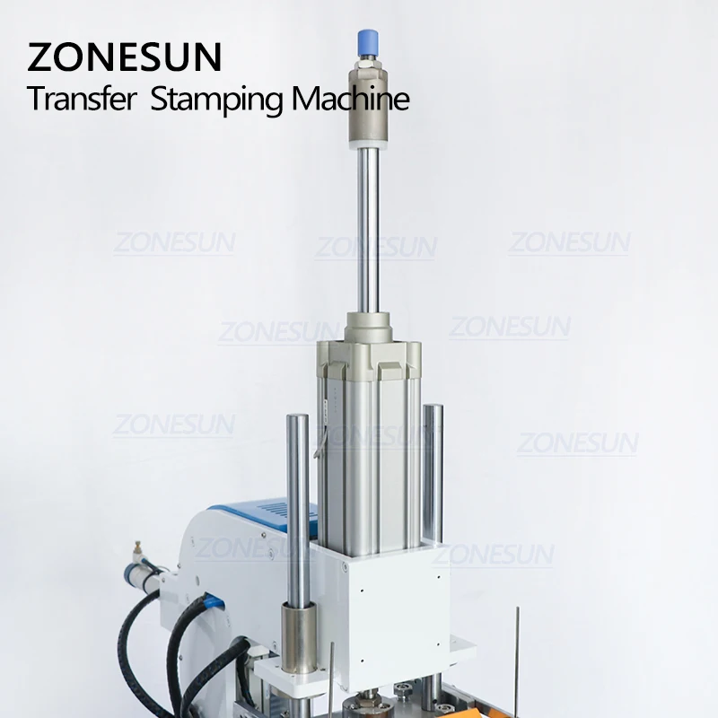 ZONESUN ZY-HTP-C 70*70mm Automatic Stamping Machine leather LOGO Creasing machine stamper transfer Label Brand Embossing machine