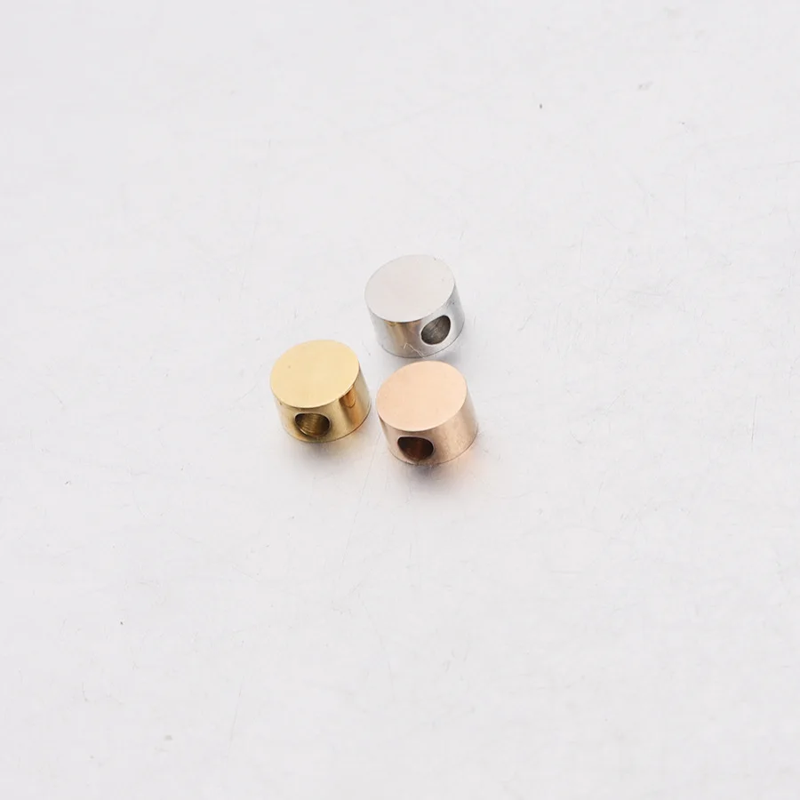 

50pcs 5/8mm Mirror Polished Round Bead Spacer Bead Small Hole Ball Stainless Steel for Necklace/bracelet DIY Jewelry Making