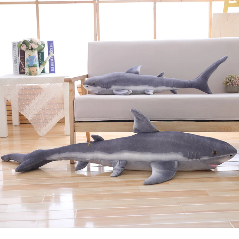 

New Simulation Personality Marine Animal Plush Toys Tuna Shark Doll Pillow Creative Birthday Gifts Home Decor