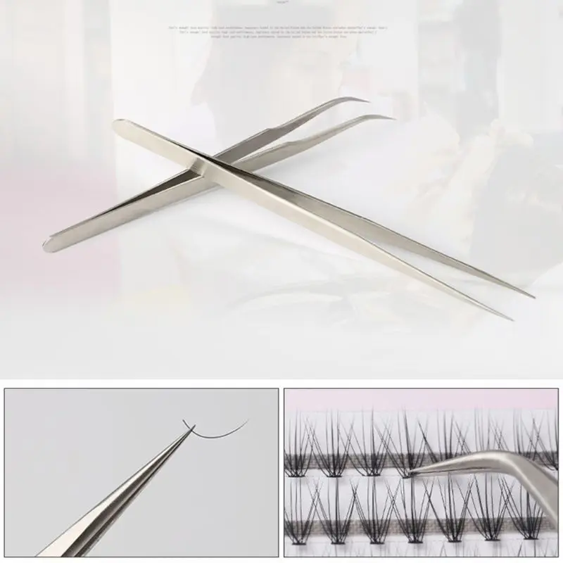 False Eyelashes Extension Kit,Professional Lash Practice Kit with Flat Mannequin for Head,Training Makeup Eye Lash Graft