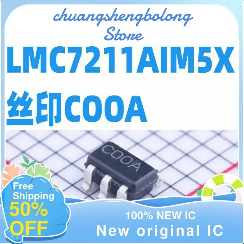 

10PCS LMC7211AIM5X SOT23-5 COOA/C00A New original IC