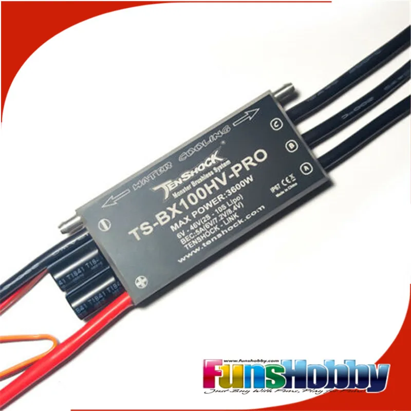 Tenshock Brushless Impermeabile Nuovo BX100 HV Pro 100A Regolatore di Velocità Elettronico