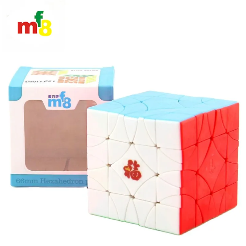 MF8 Chinese Fu Lattices Panel V2 Magic Cube Puzzle mf8 Grilles II Collect cubo magico puzzle Educational Toys Games Children Kid