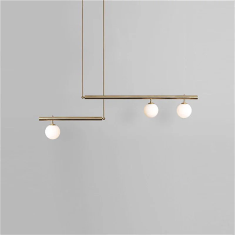 

Nordic Living Room Pendent Lights Post Modern Minimalist Atmosphere Restaurant Light Postmodern Geometric Line Bedroom Lamps