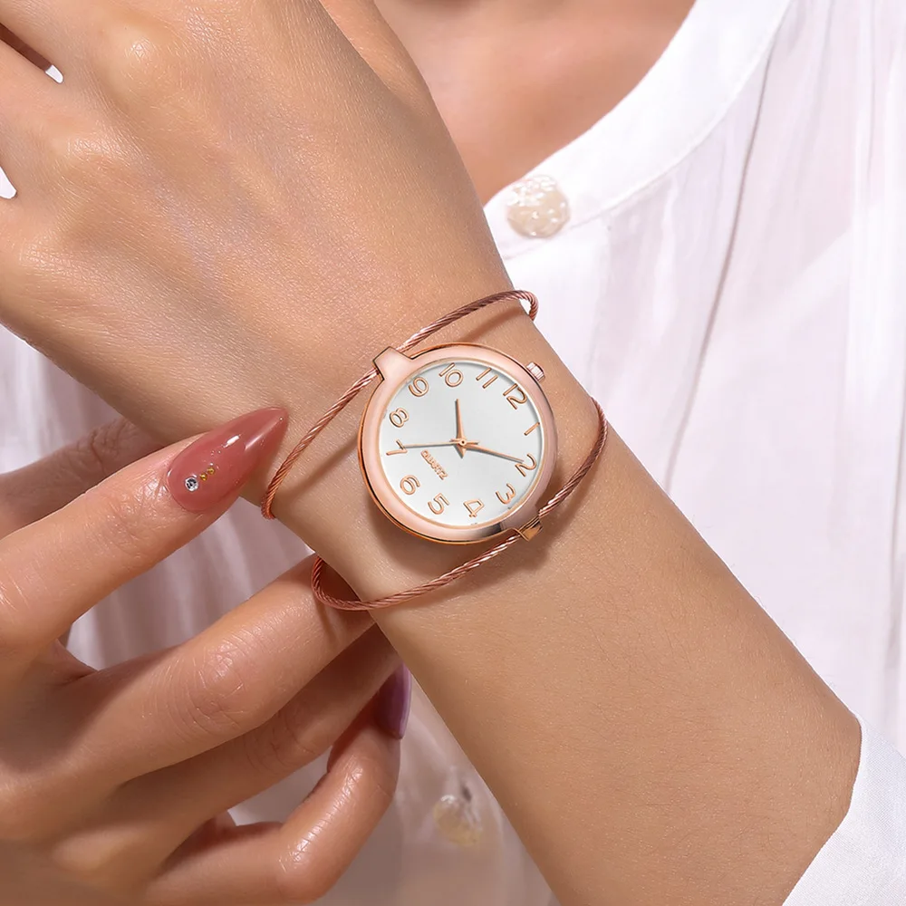 Women Elegant Dress Watch 2021 New Fashion Casual Bracelet Wristwatch Analog Female Personalized Simple Clock Relogio Feminino