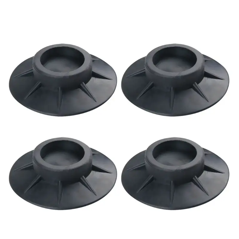 4x Furniture Leveling Feet Washing Machine Anti-Vibration Pad for Air Conditioning Refrigerator Desk Heightened Balanced