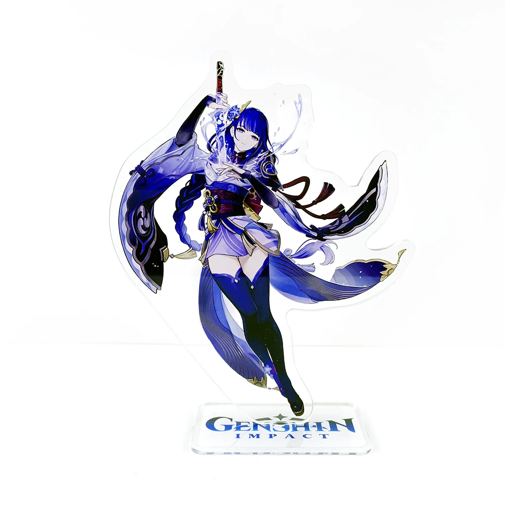 Genshin Impact characters Raiden Shogun Kujo Sara Sangonomiya Kokomi acrylic stand figure model plate holder topper anime