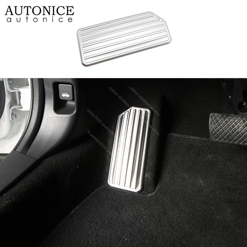 stainless steel Brake Foot Rest Dead Pedal Pad Cover Trim fit For Honda Accord 2018