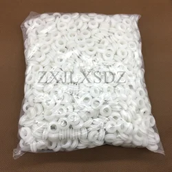 White 3/4/5/6/7/8/10/12/16/20mm Inner Diameter Cable Wiring Rubber Grommets Gasket Ring Wire Protective Loop