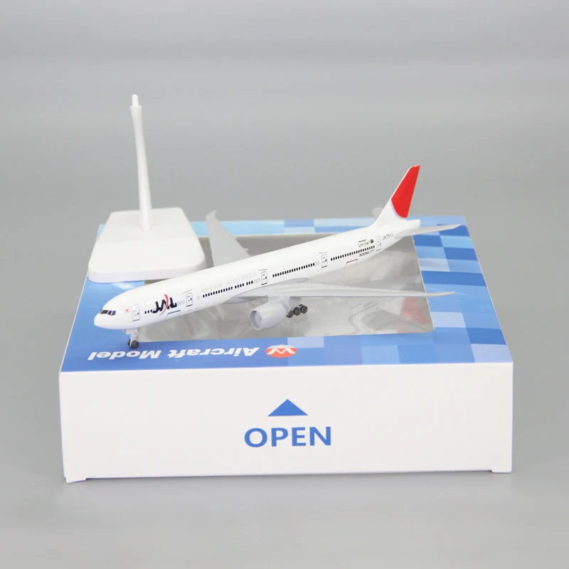 

18CM Japan Airways B777 Airlines Airplane Model with Base Alloy Aircraft Plane For Collectible Souvenir Show Gift Toys