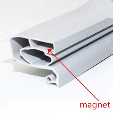 1 meters/partij Zachte PVC Tape Afdichtstrip Voor Koelkast Met magneet