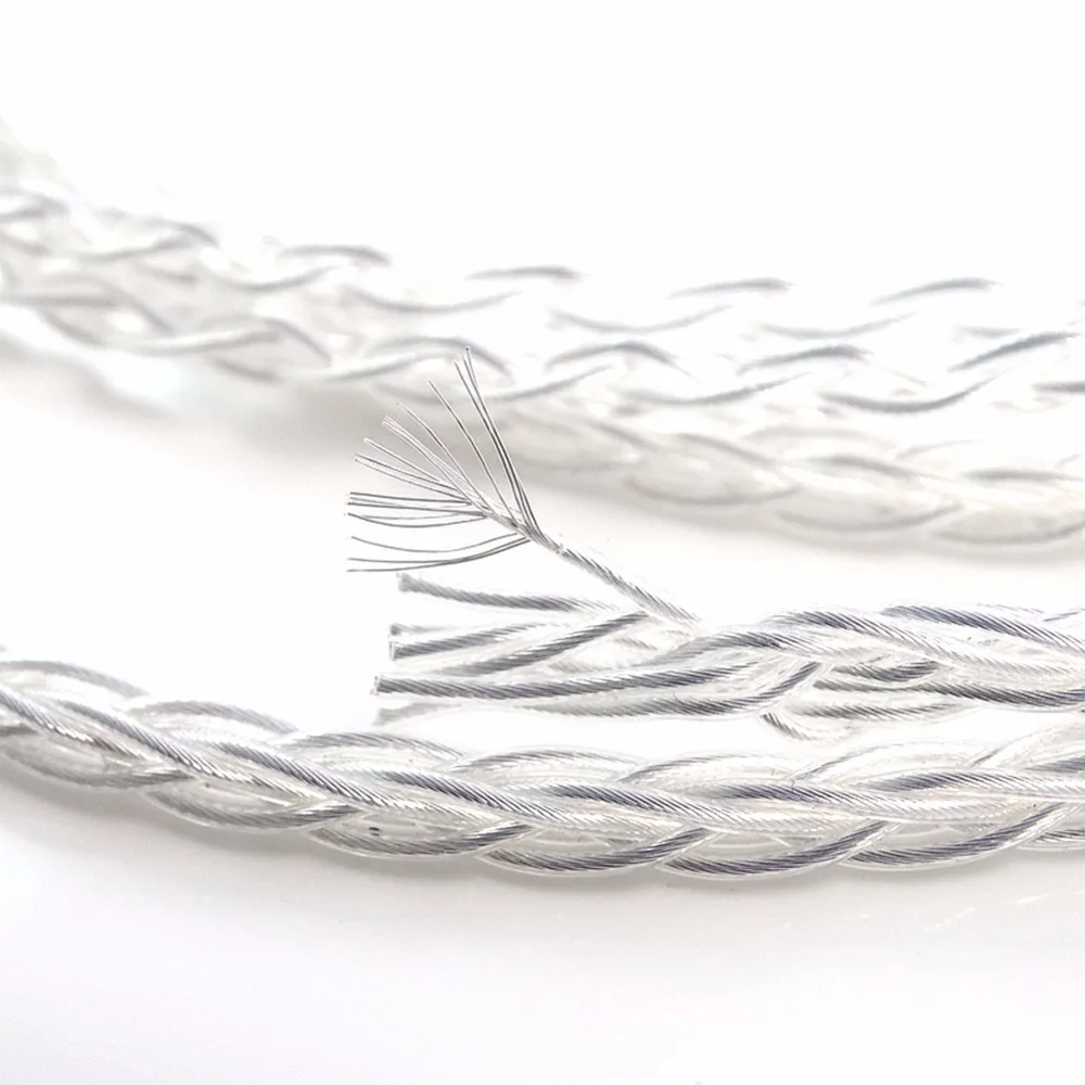 Haldane HIFI لتقوم بها بنفسك 4.4 مللي متر ذكر متوازن إلى 2.5 مللي متر TRRS متوازن الفضة مطلي كابل محول الصوت 2.5 إلى 4.4 موصل الحبل