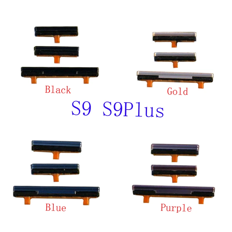 1 Zestaw Przycisk Włączania/Wyłączania i Regulacji Głośności do Samsung Galaxy S9 Plus G960 G960U G960F G960V S9+ S9 Plus G965 G965F Obudowa Boczny Przycisk