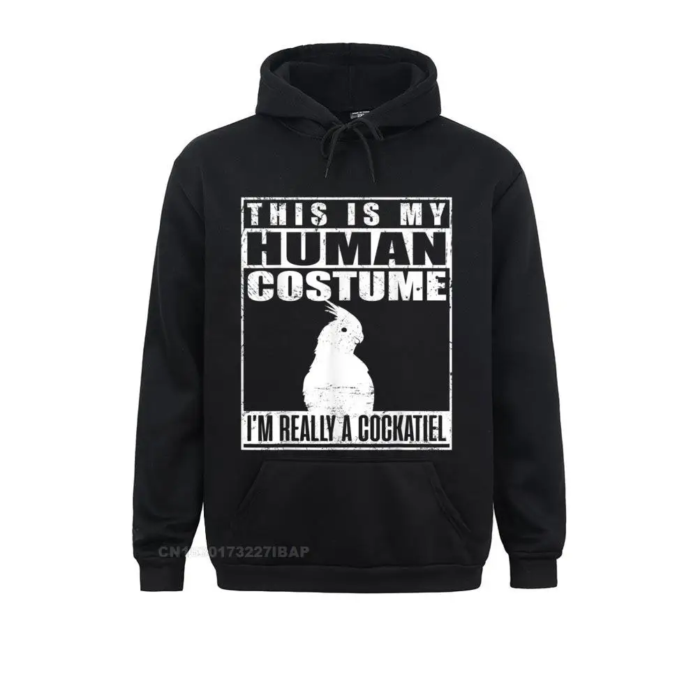 This Is My Human Costume I'm A Cockatiel Halloween Parrot Hoodie Mens Hoodies Design Punk Sweatshirts Printing Hoods Prevailing