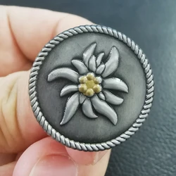 Edelweiss Enamel Pin German Army Elite Brooch military Jewelry