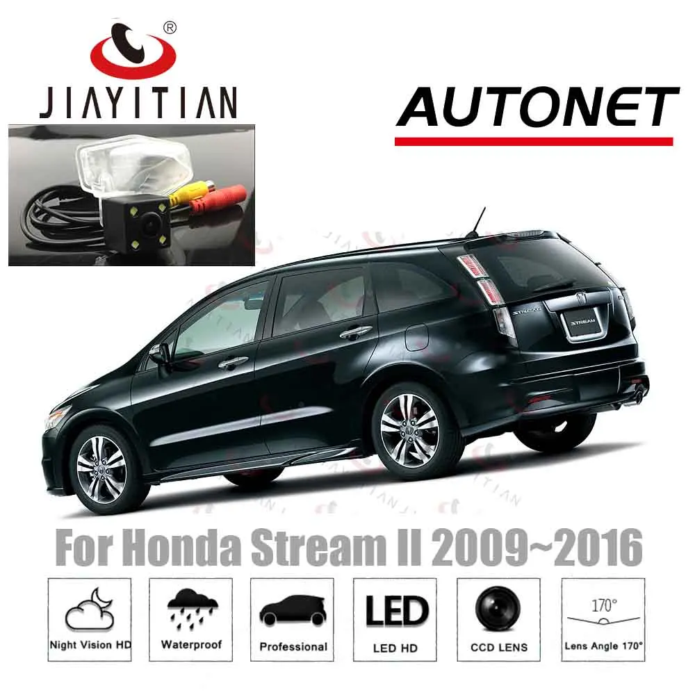 

JIAYITIAN Rear Camera For Honda Stream RST ZS TS 2000~2016 CCD Night Vision Parking camera License Plate camera backup camera