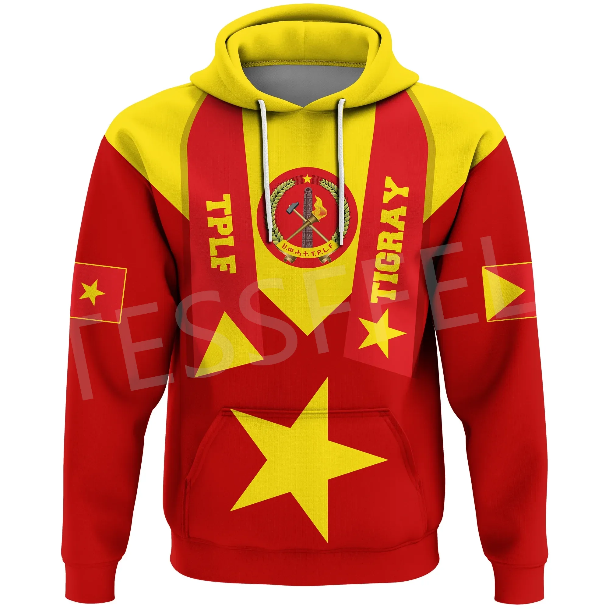 

Tessffel NewFashion Africa Country Ethiopia Tigray Flag Retro Harajuku Tracksuit 3DPrint Men/Women Streetwear Casual Hoodies A20