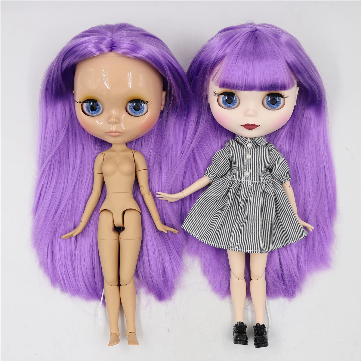 ICY DBS blyth doll 30cm 1/6 BJD toy joint body purple hair special offer on sale