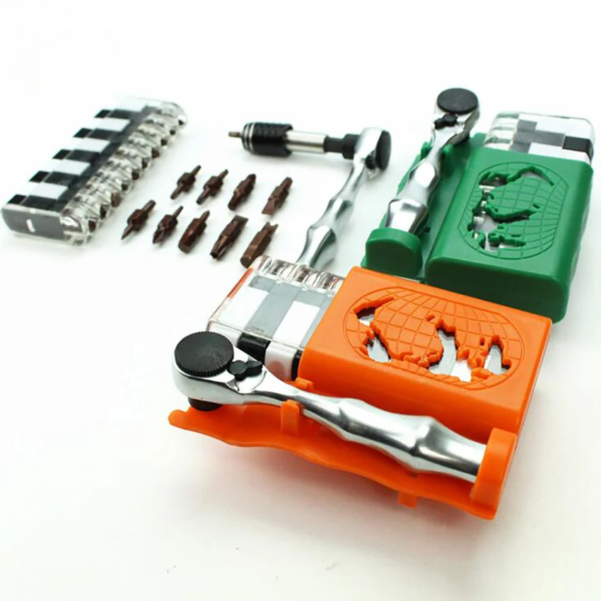 22 In 1 Ratchet Screwdriver Mini Ratcheting Screwdriver Socket Bit Set, Combination Tool Set Home Repair Kit Magnetic Driver