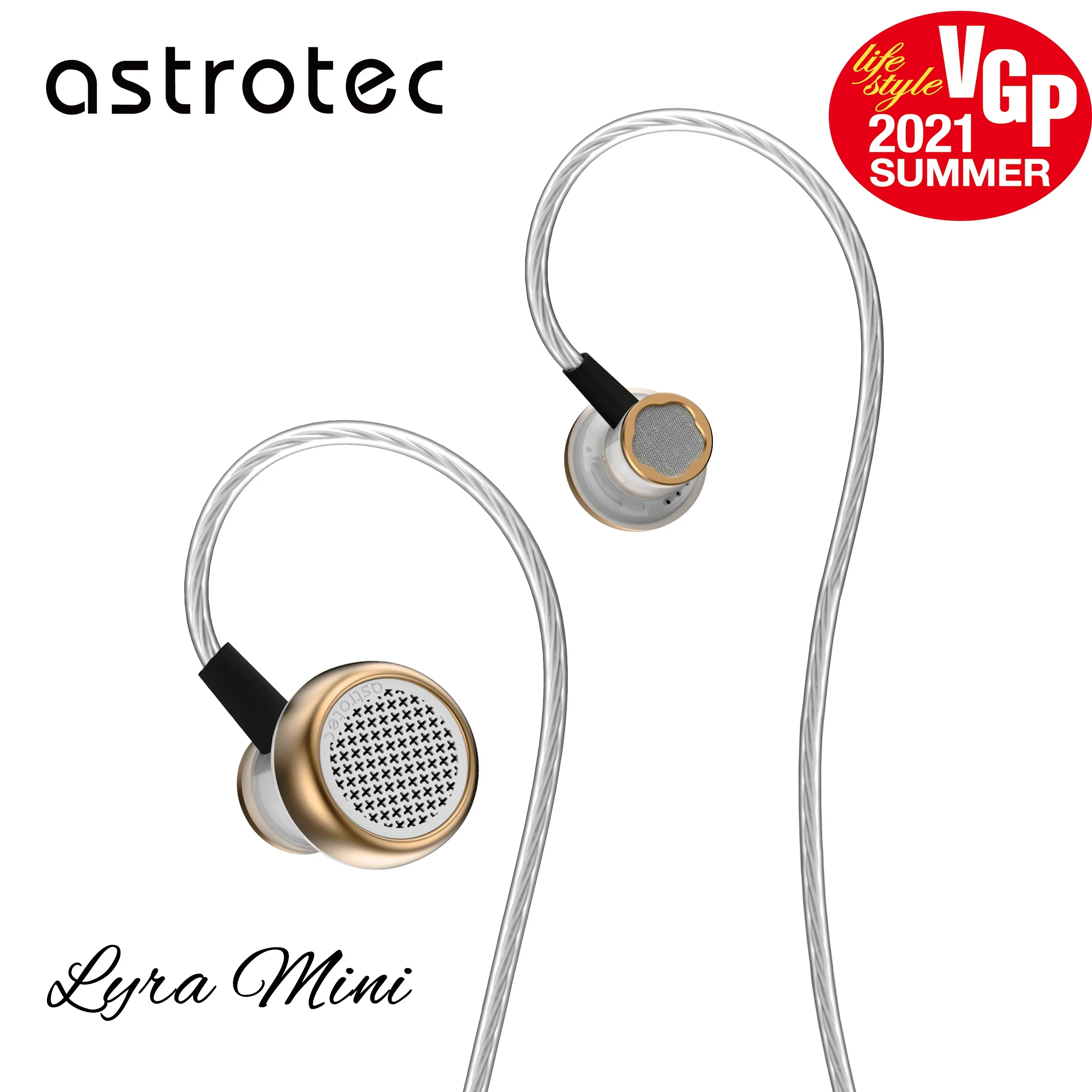 Astrotec Lyra Mini Dynamic Drive Headphone Earplugs In-Ear Subwoofer HiFi Sound Quality Fever Music Flat Earphone Earbuds