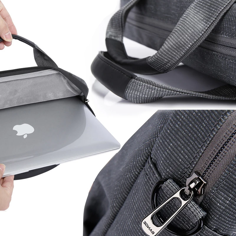 Tas Laptop Tahan Air Notebook Bag15.6 17 Inci Lengan Air Pro Bahu Tas Tangan Pria File untuk Tas Kantor Xiaomi Air Pro