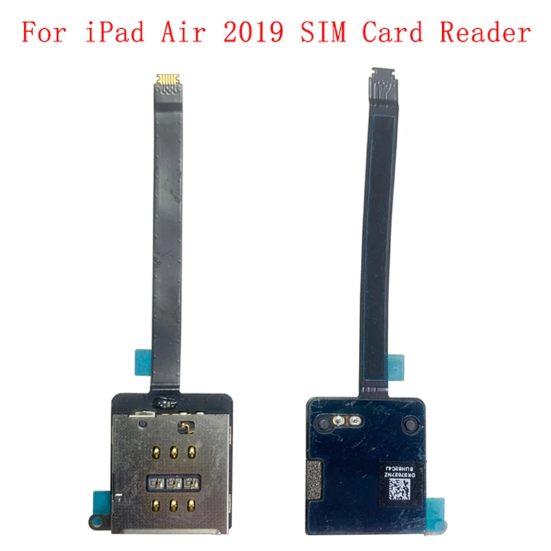 Sim Card Reader Holder Pins Tray Slot Part For iPad Air 2019 Air 3 Sim Card Reader Flex Cable Replacement Parts