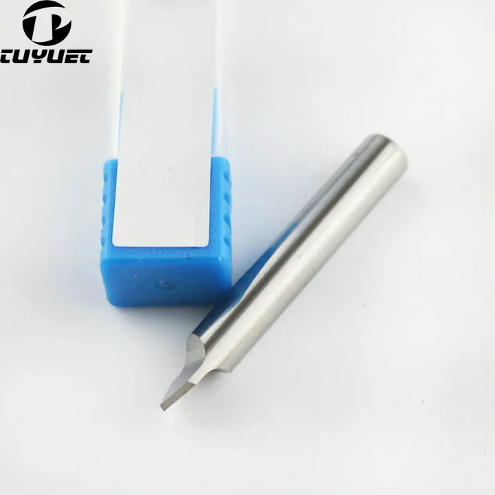 DW3080 HSS Carbide End Mill Tungsten Steel Double-sided Flat Drill D6x80°x40*1T 80°-1F  Milling Cutter