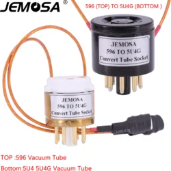 1Pc 596 5U4 5U4 Vacuümbuis Socket Adapter 596 (Top) Om 5U4G (Bodem) buis Diy Audio Vacuüm Buizenversterker Zet Socket Adapter