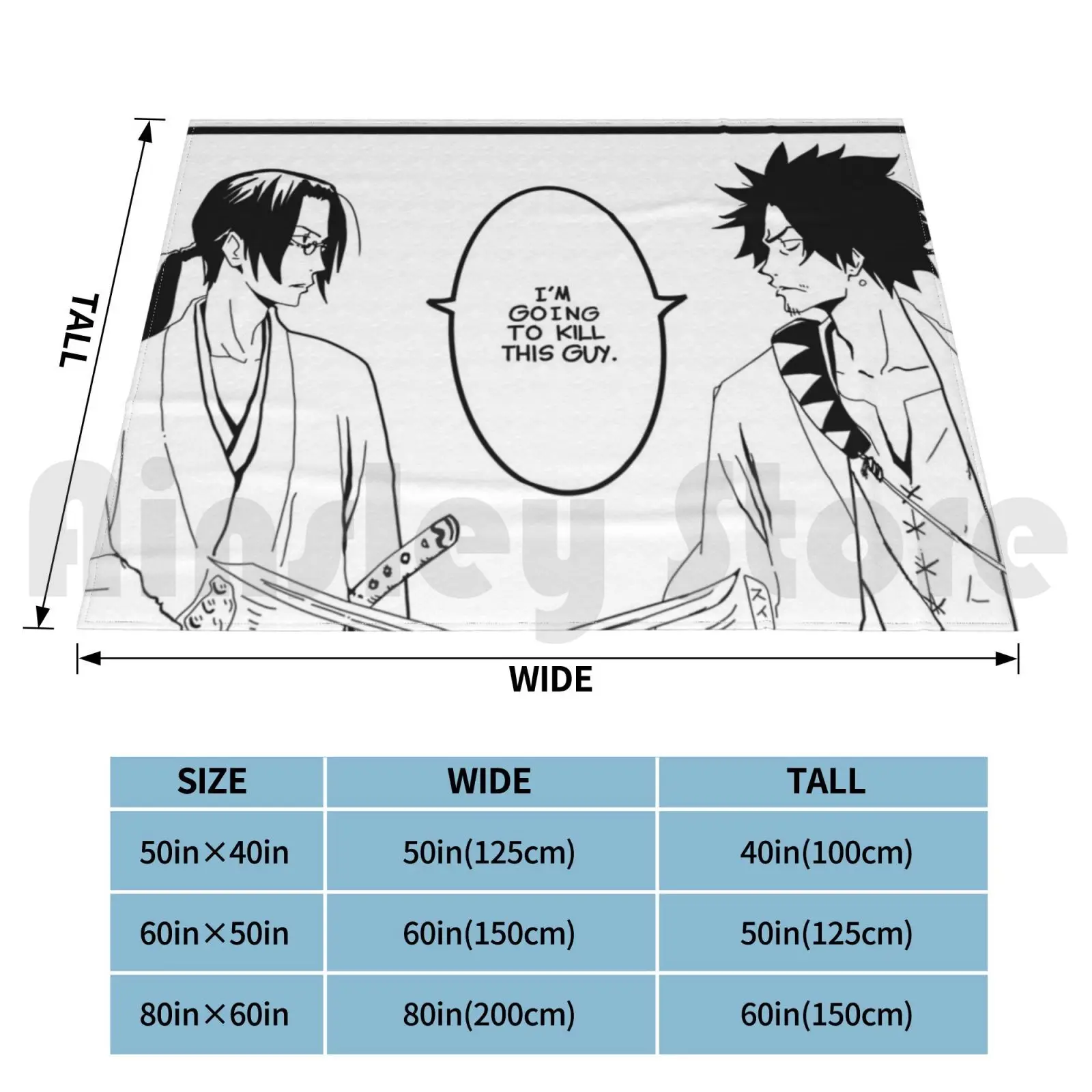 Mugen V Jin Blanket Fashion Custom Ein Spike Spike Spiegel Faye Faye Valentine Ed