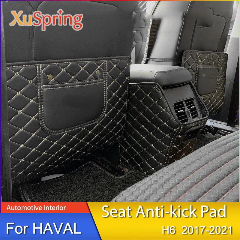 

Car Rear Seat Anti-kick Mat Pad Cover Case Cushion Stickers Car-styling 3pcs/set for Haval H6 2017 2018 2019 2020 2021