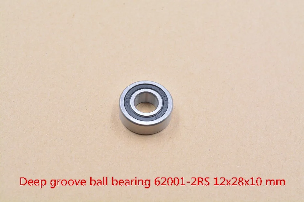 62001-2RS 12mmx28mmx10mm double rubber sealing cover deep groove ball bearing 1pcs